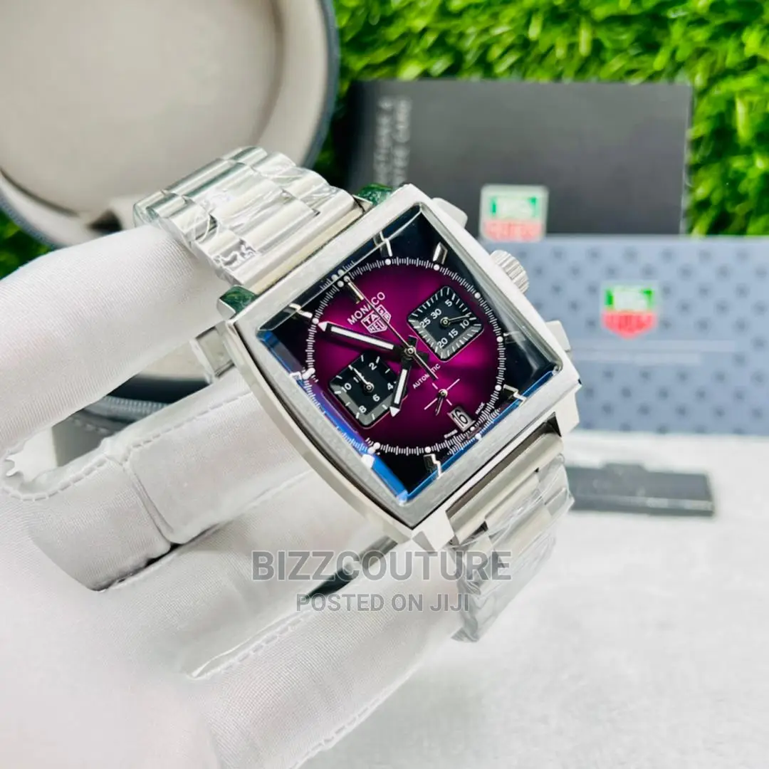 High Quality TAG HEUER Silver Chain Watch Available in Store