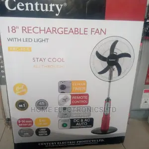 Century Rechargable Standing Fan 18 Inches