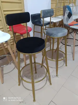 Gold Bar Stool Chair