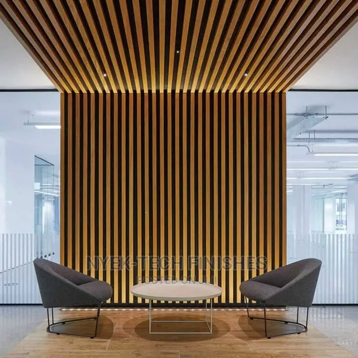 WPC Wall Fluted Panel Wood Plastic Composite Finish Fiber