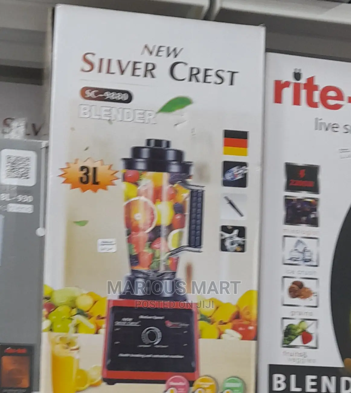 New Improved 3L Large Silver Crest Commercial Blender