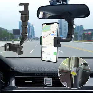 Multifunctional Rearview Miror 360 Rotating Car Phone Holder