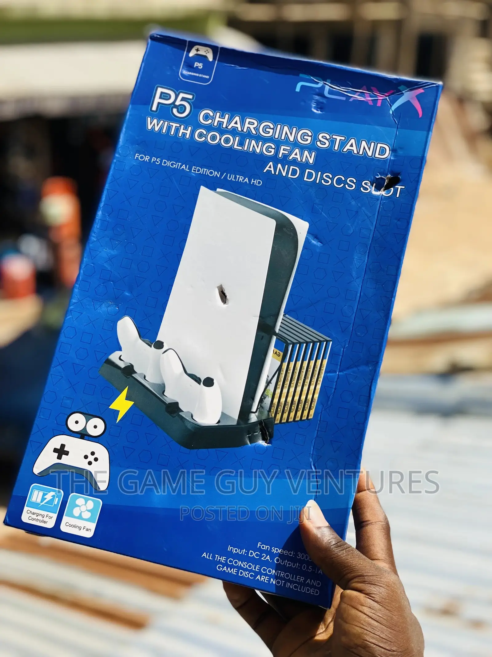 Ps5 Stand + Charging Docks + Disc Rack