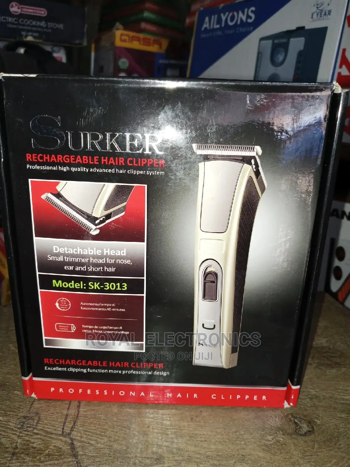 New Universal Surker(Sk-3013) Rechargeable Clipper