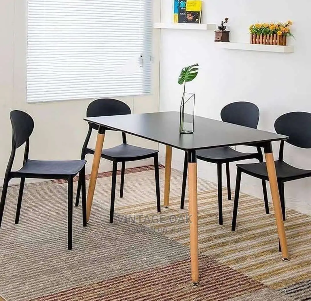 New Modern Dining Table With 4 Chairs