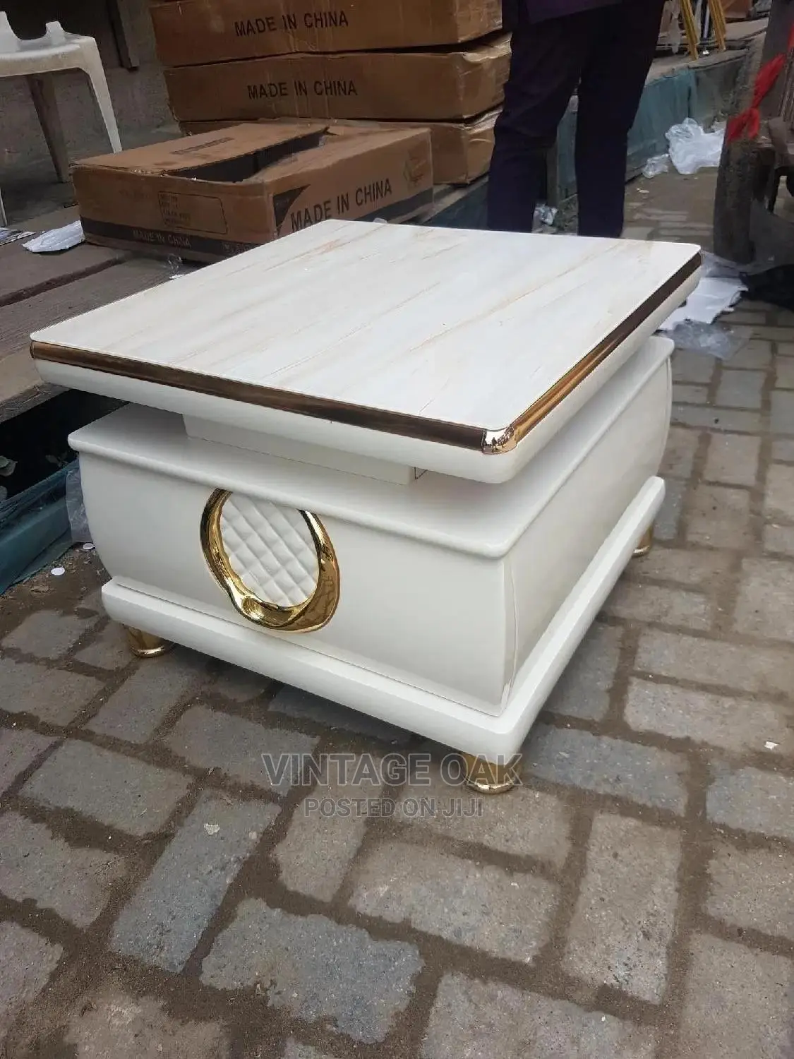 Classic Mini Centre Table With Storage Cabinets.