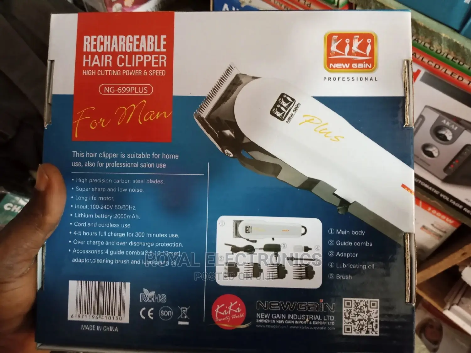 Just Released Kiki(Ng-699plus) Rechargeable Hair Clipper