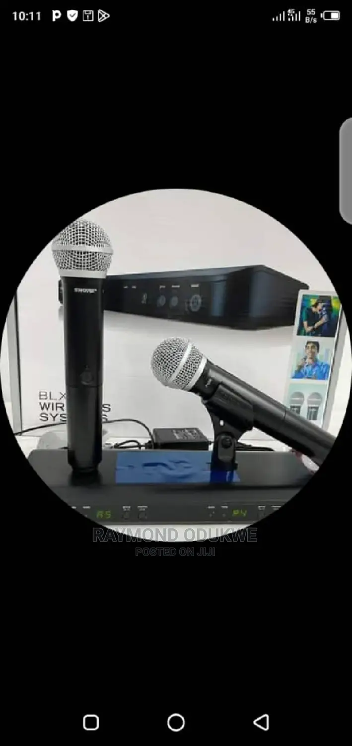 Shure Double Wireless Microphone BLX288/PG58