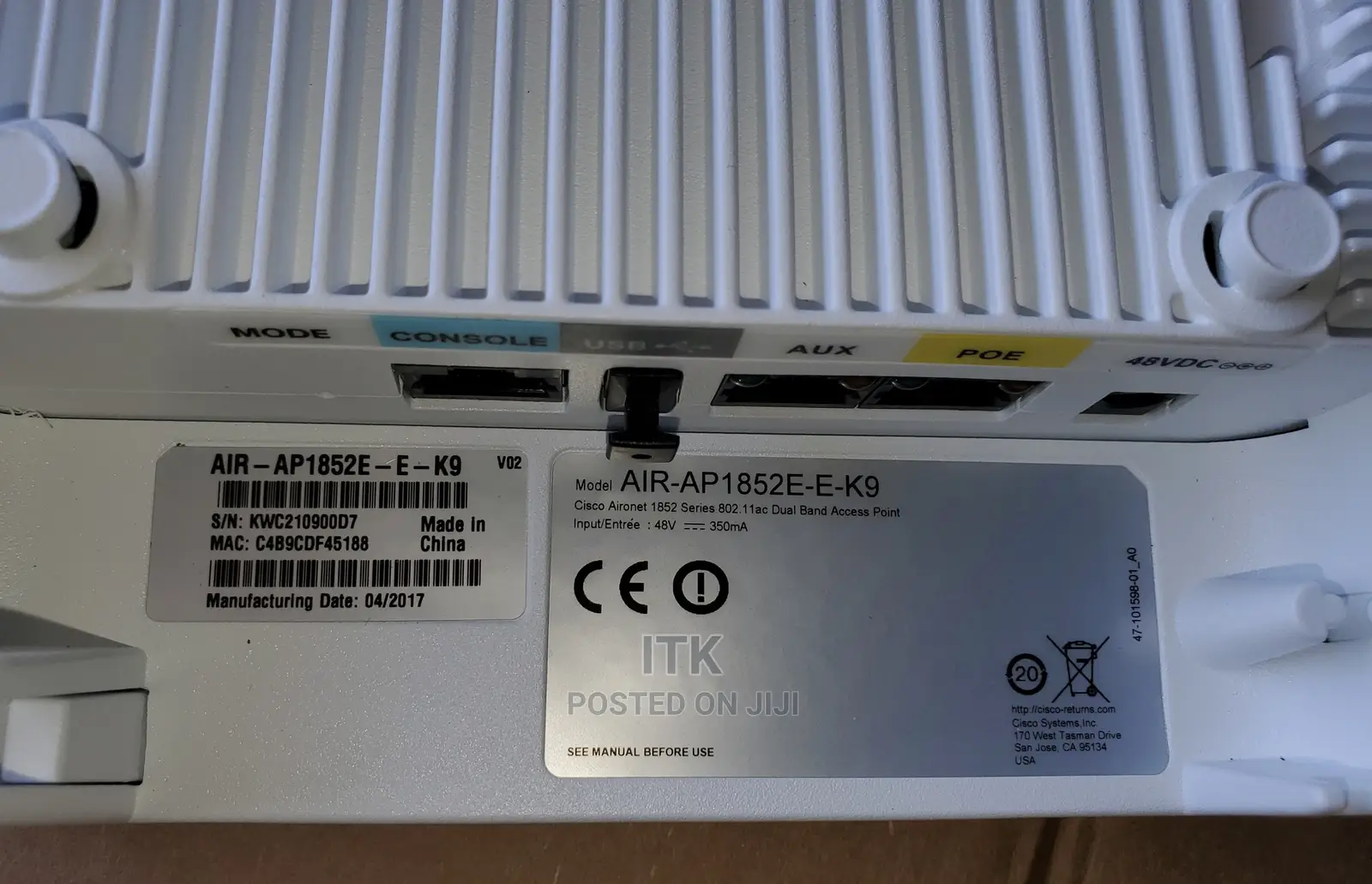 Cisco AIR-AP1852E-E- Access Points