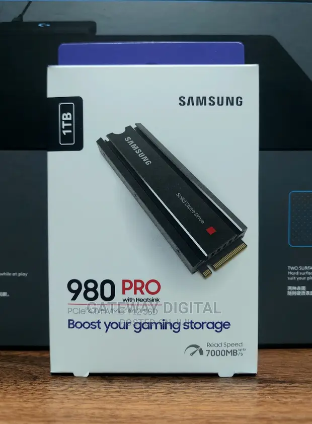 SAMSUNG 980 PRO SSD With Heatsink 1TB Pcie Gen 4 Nvme M.2 for sale