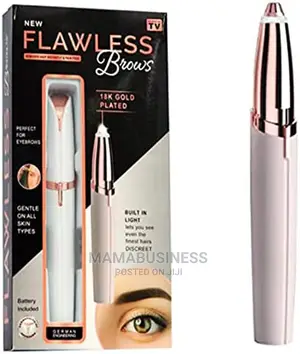 Gold Plated Flawless Brows Hair Remover With Led Light