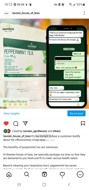 Organic Peppermint Tea -30 Teabags
