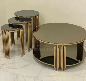 Modern Center Table With 3in1 Side Stools