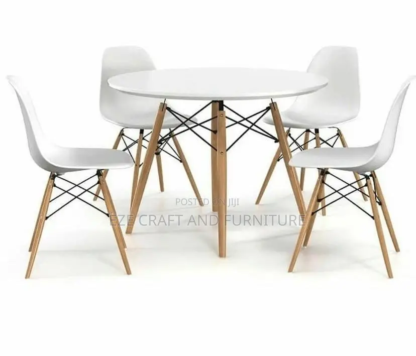 White Modern Dinning Set By 4