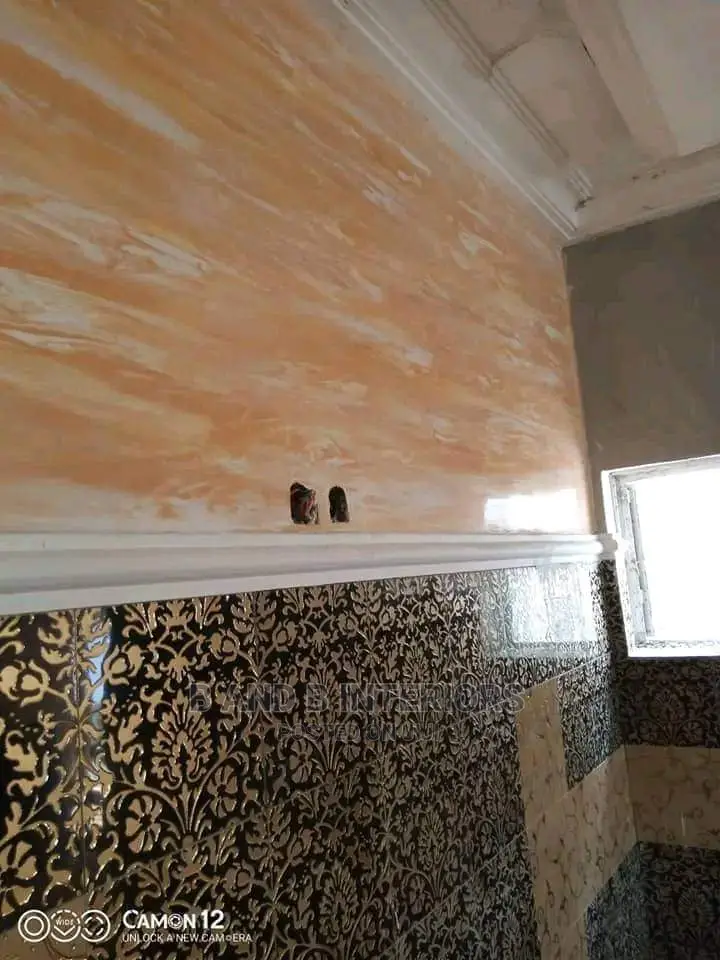 Wall Designed, Stucco Paint Design, Marble Design Paint