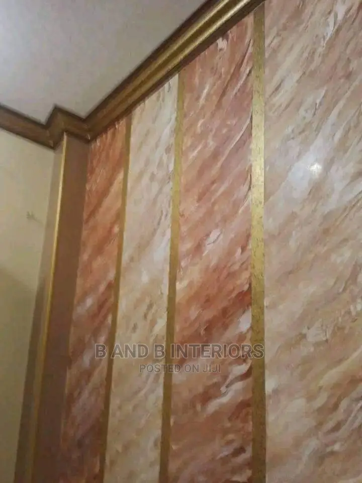 Wall Designed, Stucco Paint Design, Marble Design Paint