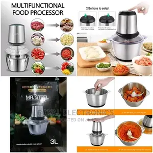 Mr Steel(3L) Yam Pounder Food Processor