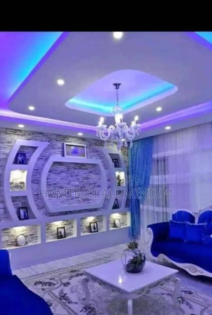 P.O.P Tv Console An Ceiling