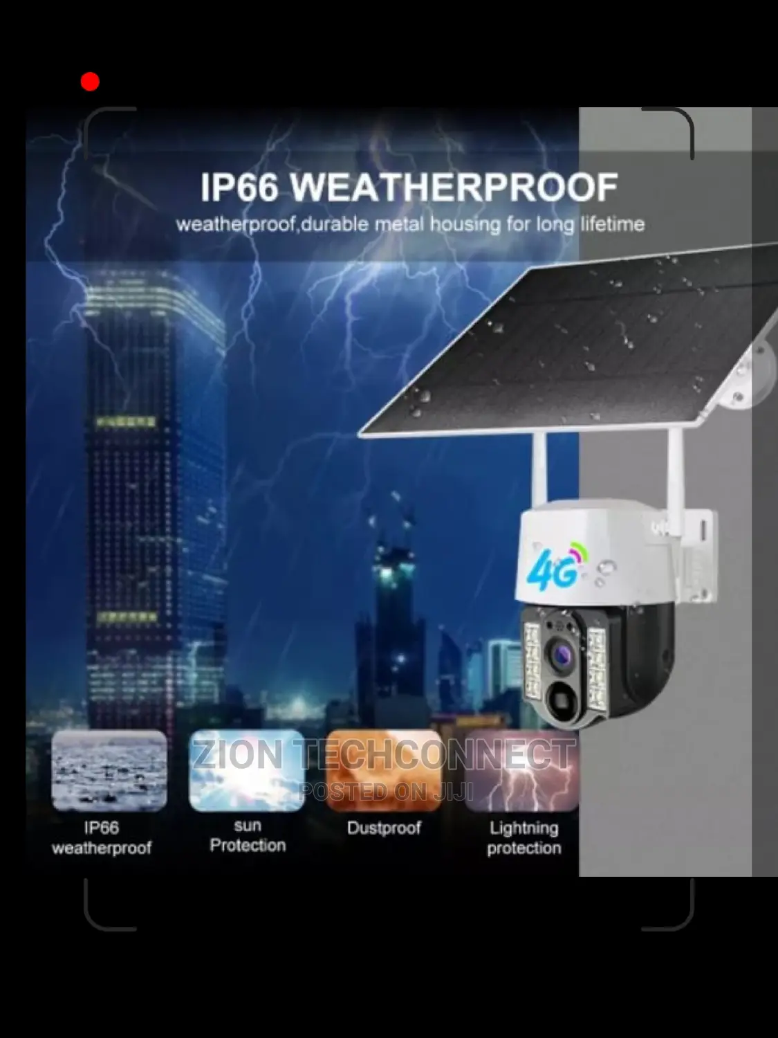 V380 Solar Power Cctv. Ptz 4g Solar Camera