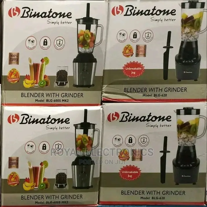 Standard New Binatone Blender/Grinder Blg620500w1.5l in Osogbo