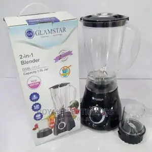 Glamstar(Qsbl-111-C) 2 in 1 Blender 1.5L Jar