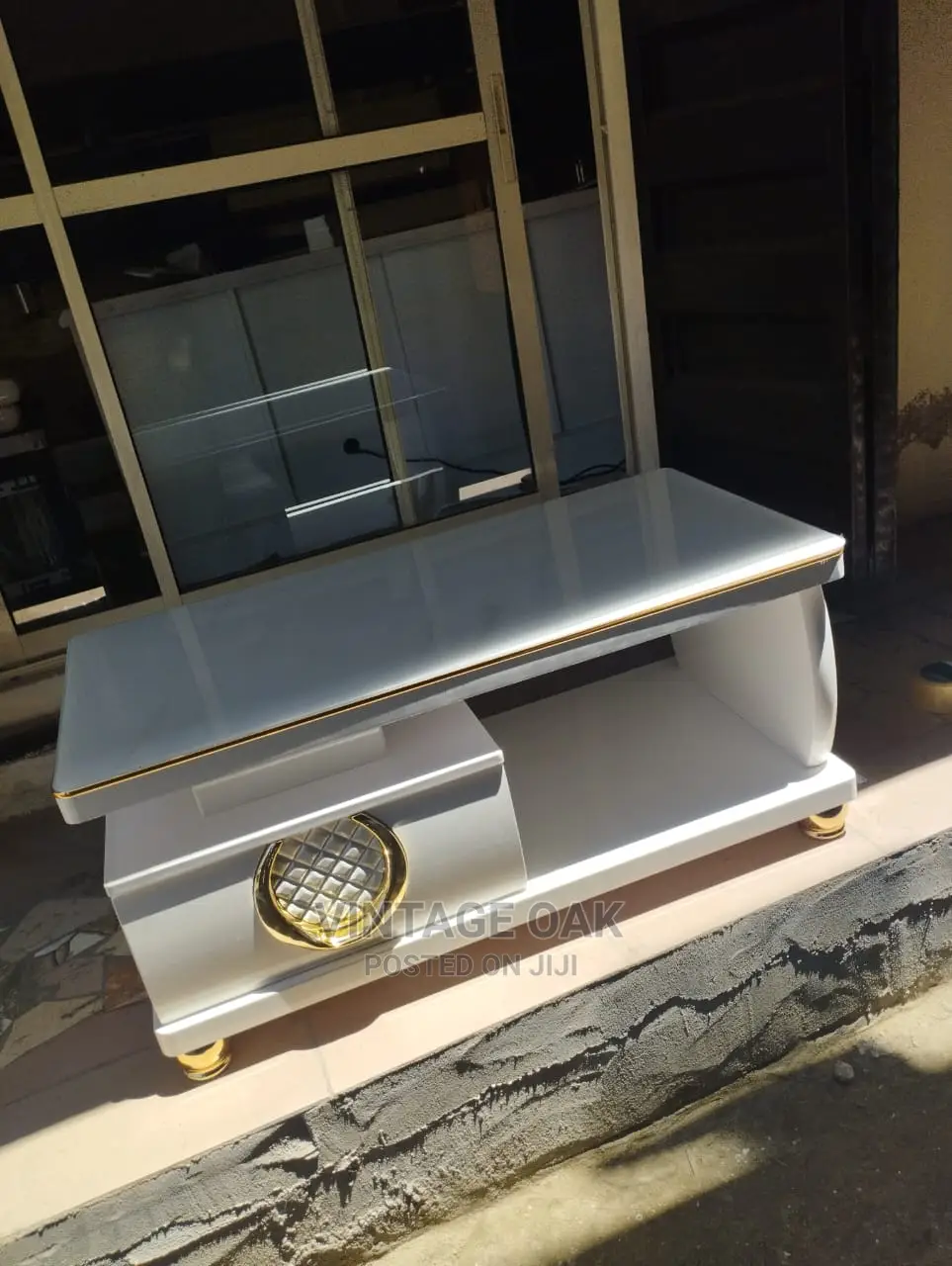 Classic Modern Centre Table With Storage Cabinets.