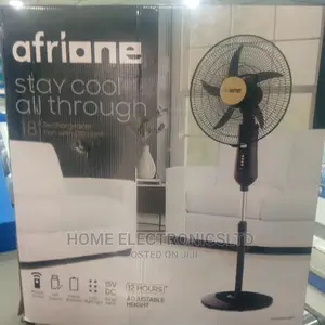 Afrione Rechargable Fan 18 Inches With Remote Control