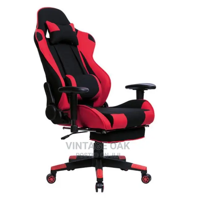 Adjustable Swivel Gaming Chair With Footrest.