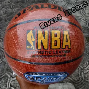 Spalding Wide Channel San Antonio Spurs Leather Basketball