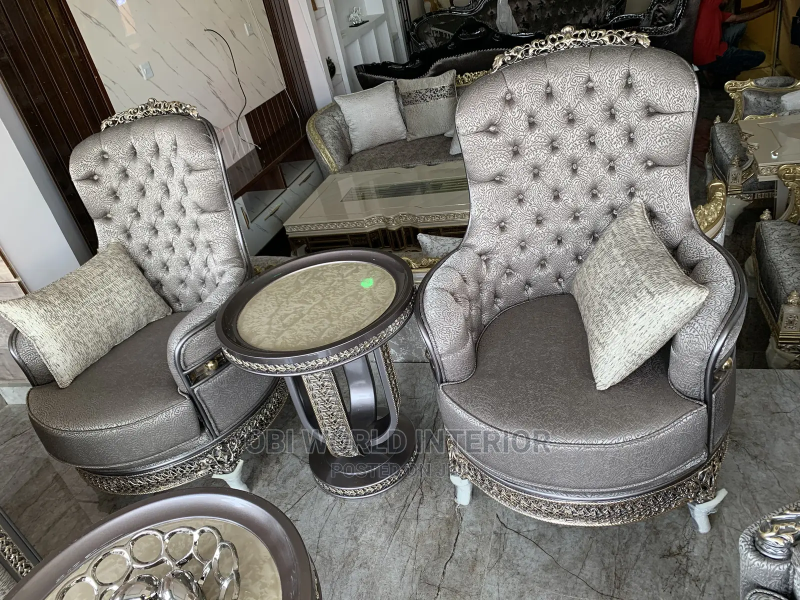 Quality Luxury Sofas Set ,Center Table , 2stools