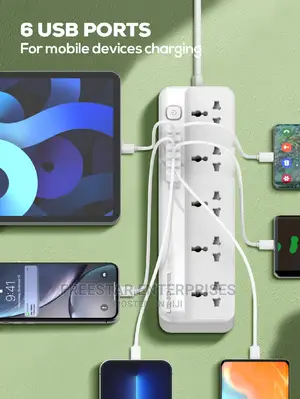 LDNIO Phone Charger. Extension 6 USB Phone Charging Ports.