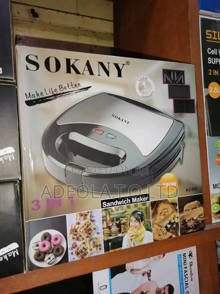Sokany 3 in 1 Sandwich Maker