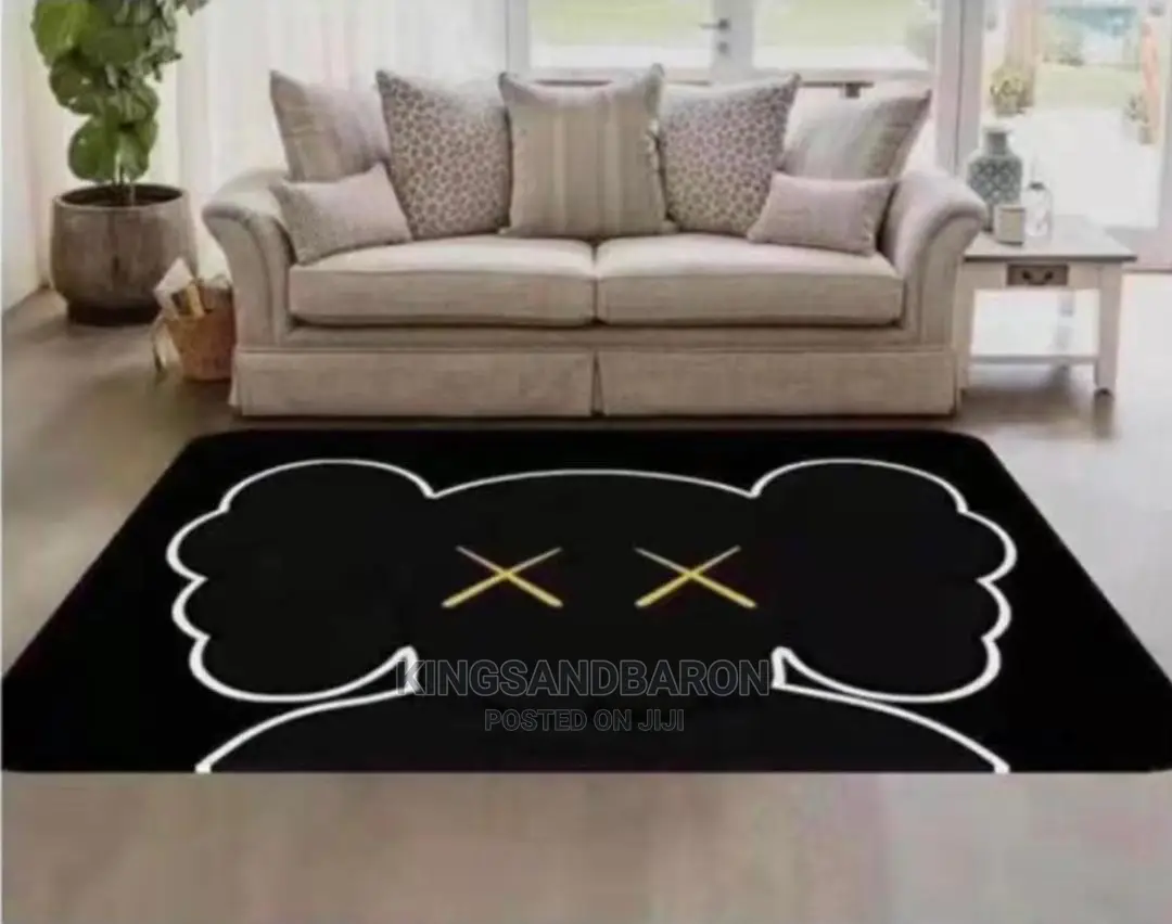 5*7fts Black/Brown Turkey Center Rug(4*6 7*10)
