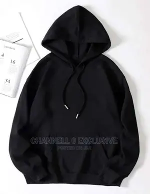 Original Plain Black Hoodie