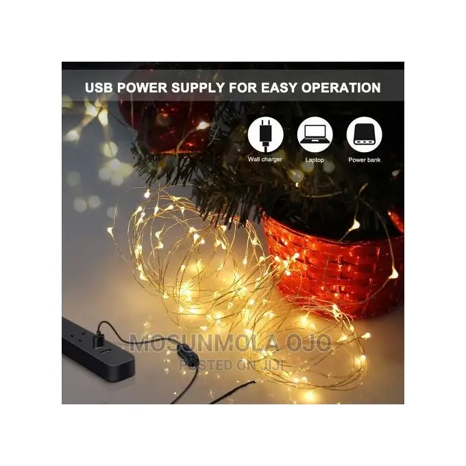 Fairy Lights 12m 120 Leds String Lights USB IP65 Waterproof