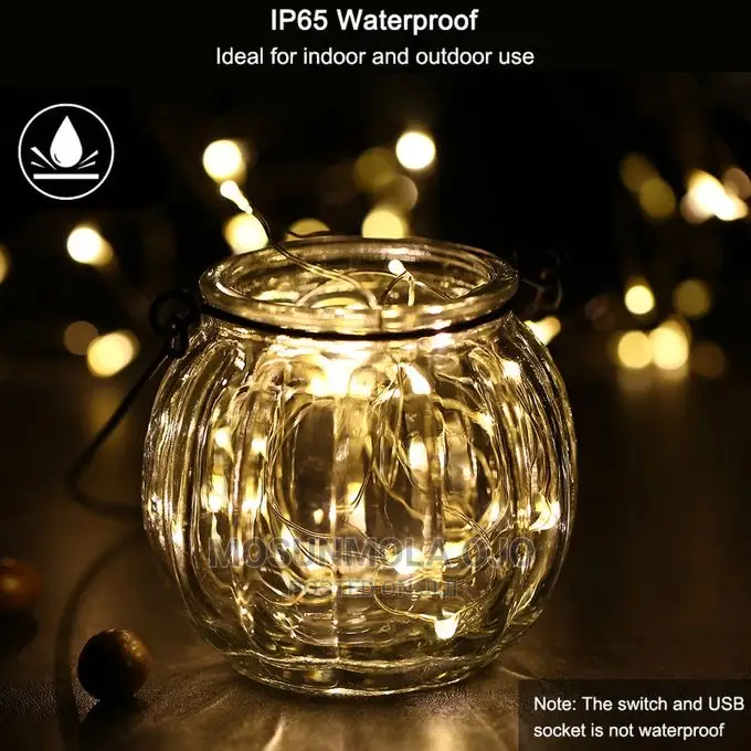 Fairy Lights 12m 120 Leds String Lights USB IP65 Waterproof