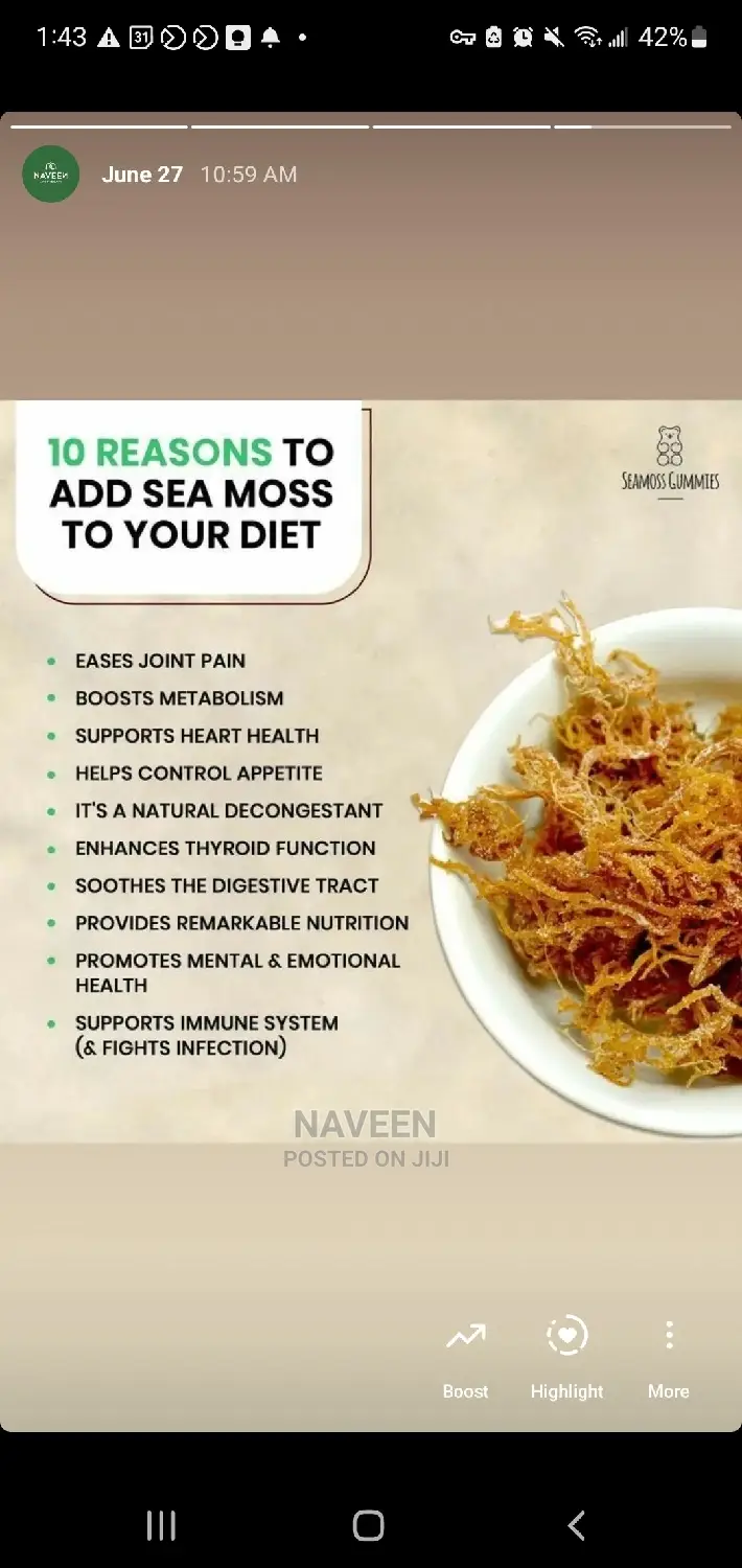 Raw Seamoss - 50g