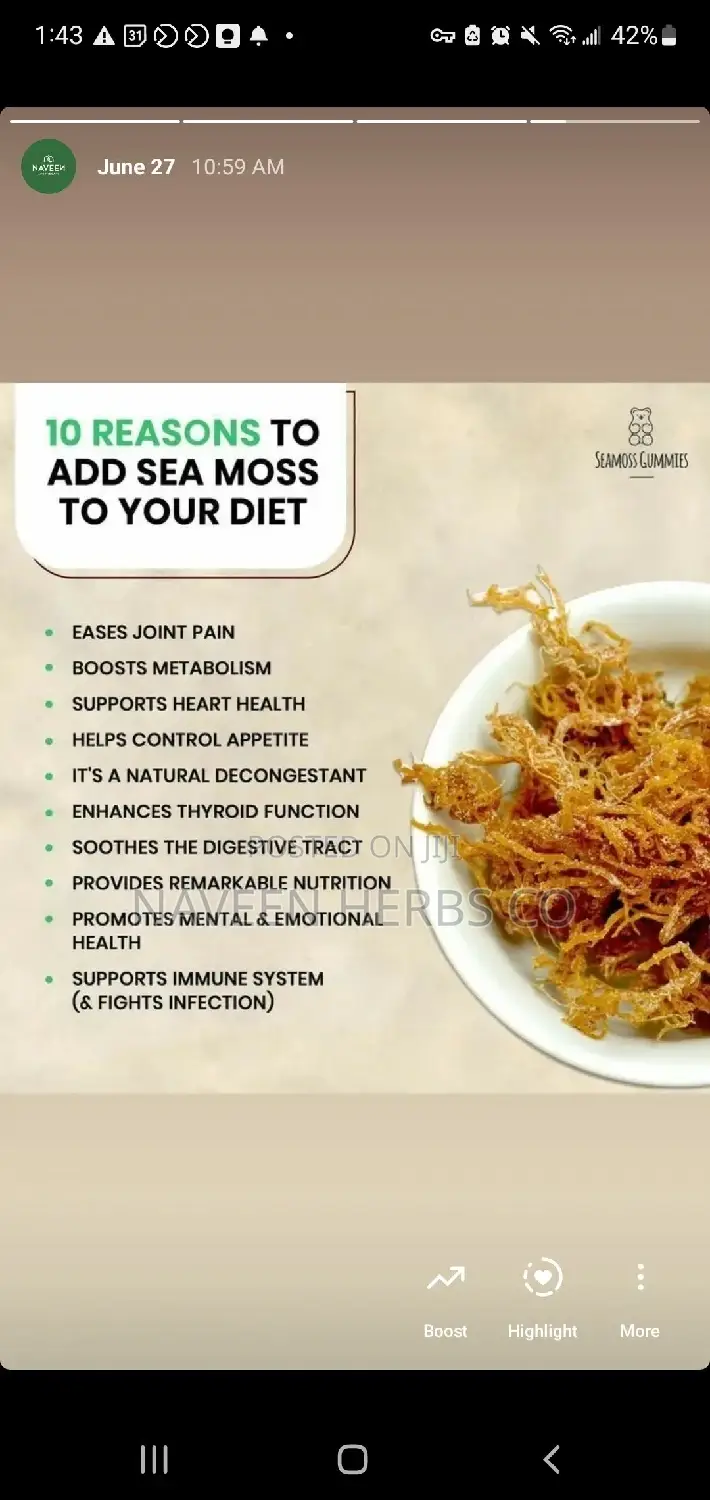 Premium Raw Sea Moss - 50g