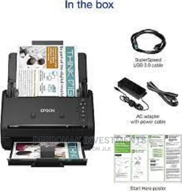 Epson WF ES-500W II Wireless Duplex Desktop Document Scanne