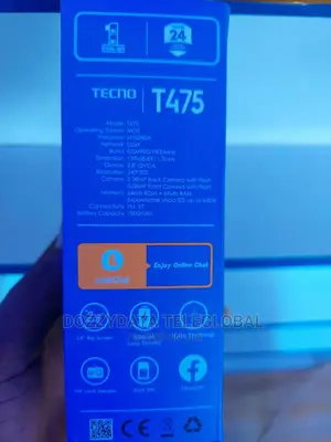 New Tecno T474 Silver