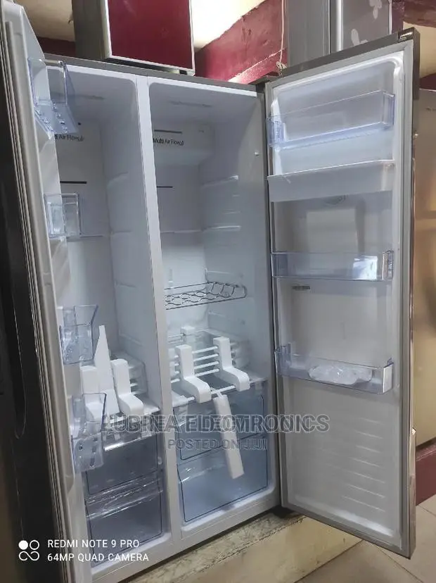 Brand New HISENSE(Side by Side)Fridge/Black Mirror/Dispenser