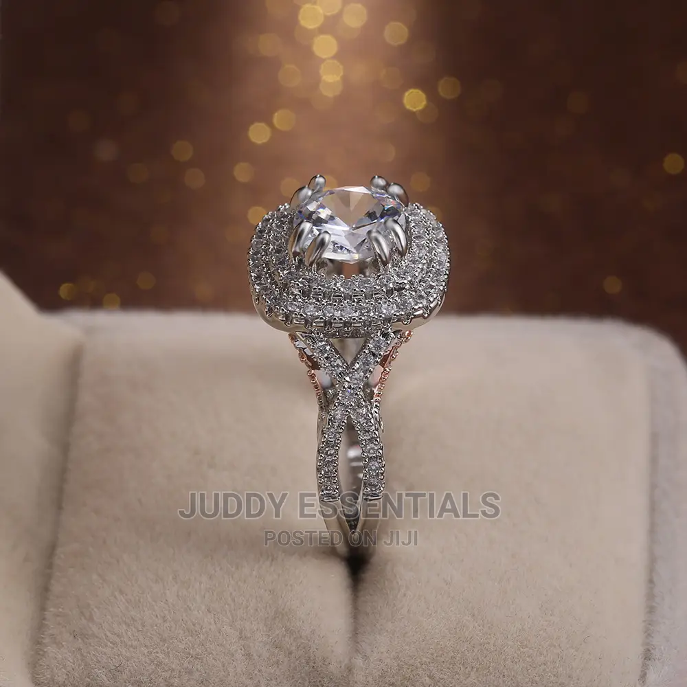 Silver Diamond Engagement Rings