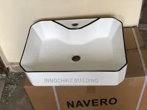 White And Black Stripe Countertop Basin
