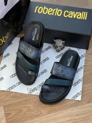 Roberto Cavali Leather Slipers