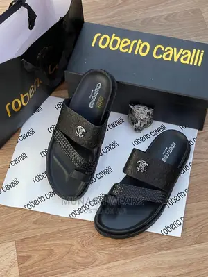 Roberto Cavali Leather Slipers