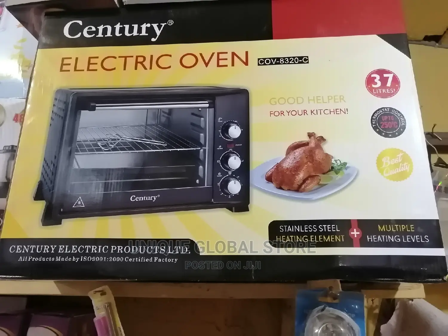 Century 37l Electric Oven Large Baking, Toasting,Grilling
