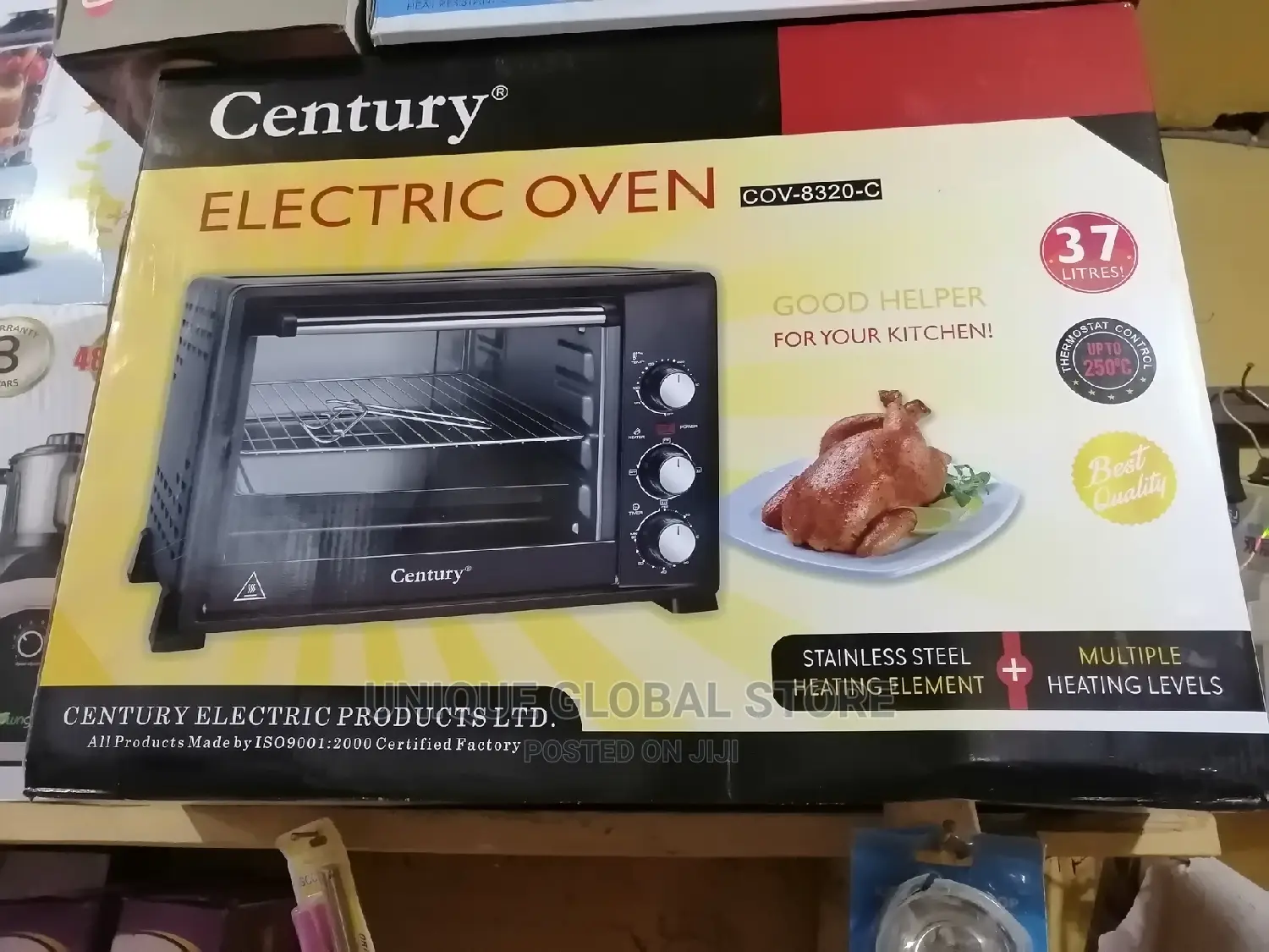 Century 37l Electric Oven Large Baking, Toasting,Grilling