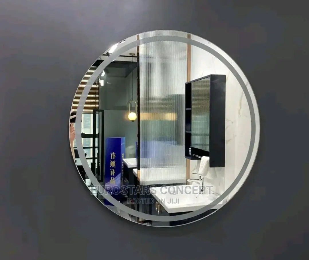 Round Sensor Mirror With Light