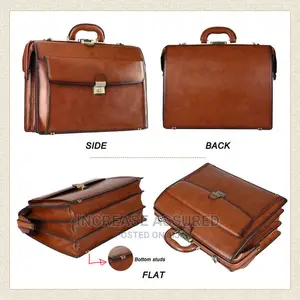 Pure Leather Conference Shoulder Belt Bag for Men