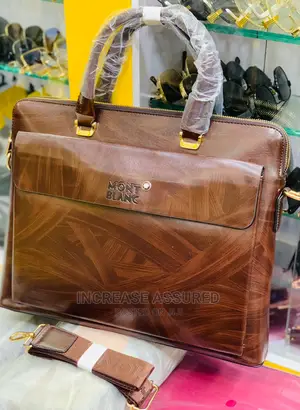 Pure Leather Conference Shoulder Belt Bag for Men